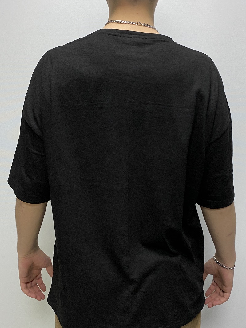 2PAC Baskılı Siyah Oversize Tişört