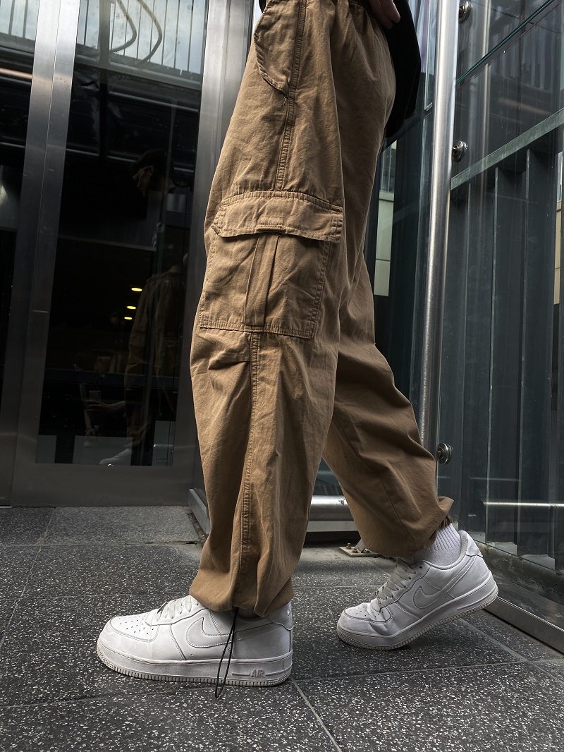 Ayarlanabilir Paça Kahverengi Baggy Jean Ayarlanabilir Paça Kahverengi Baggy Jean