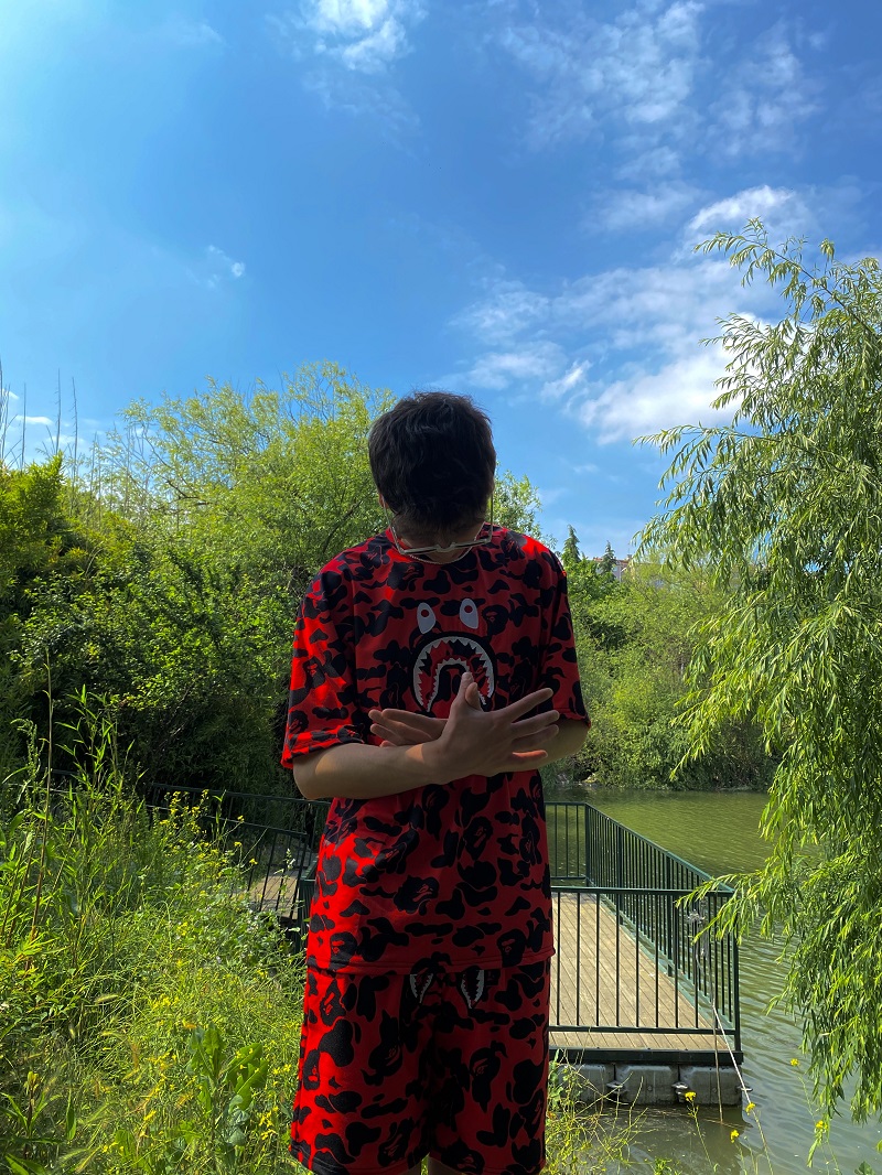 Bape Kırmızı Unisex Şort Takım Bape Kırmızı Unisex Şort Takım