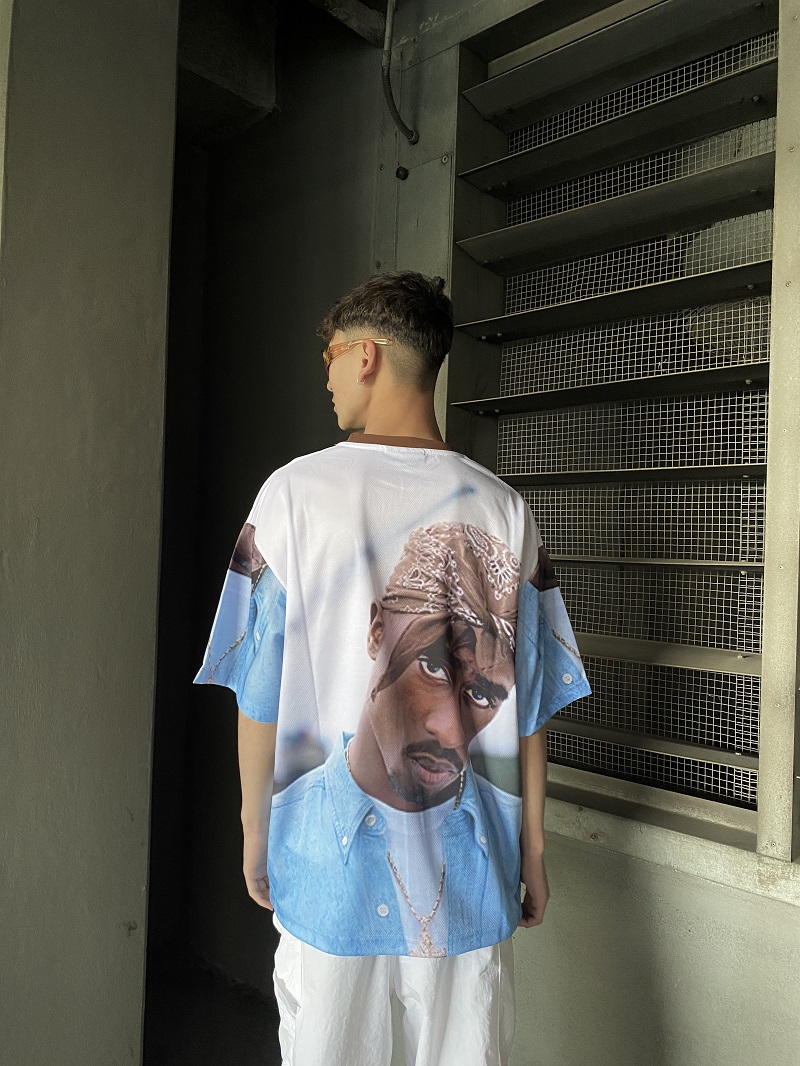 Dijital Baskı Tupac Oversize Tişört