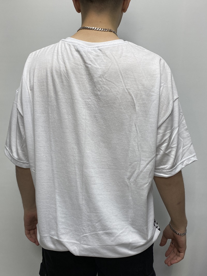 Ground Baskılı Beyaz Oversize Tişört Ground Baskılı Beyaz Oversize Tişört