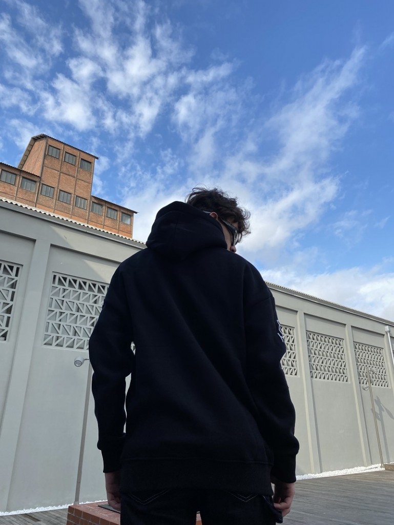 Lorem Ipsum Baskılı Siyah Oversize Hoodie Lorem Ipsum Baskılı Siyah Oversize Hoodie