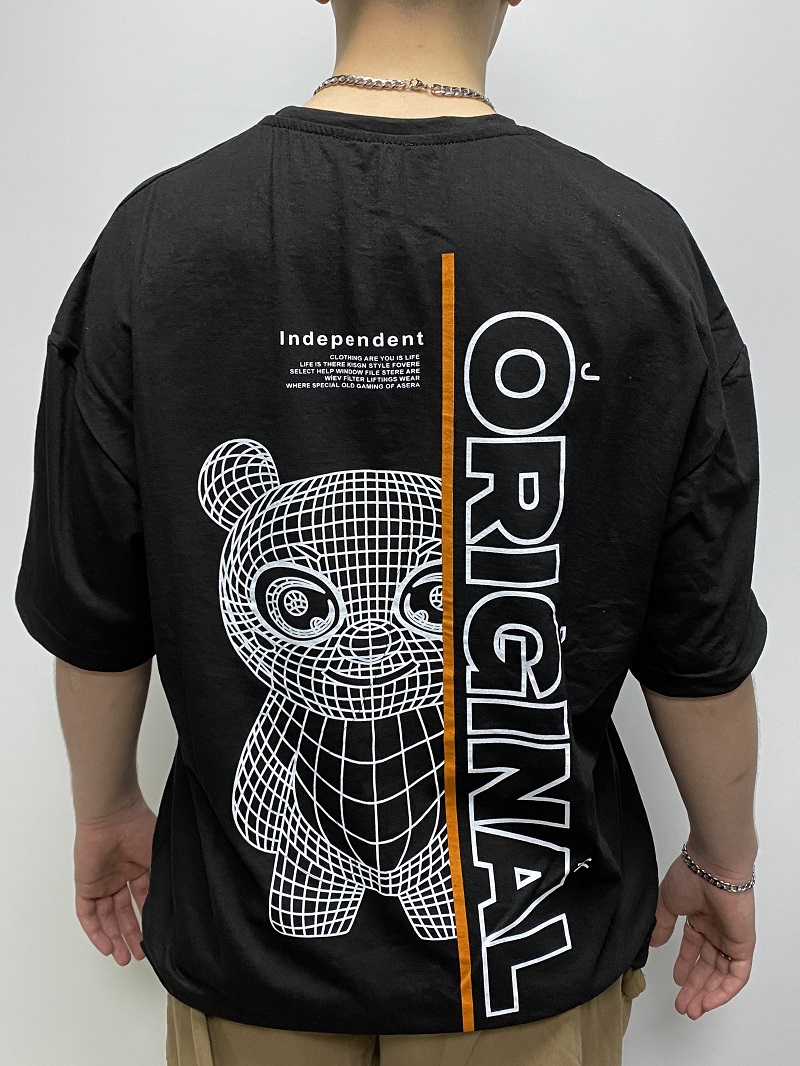 Original Baskılı Siyah Oversize Tişört Original Baskılı Siyah Oversize Tişört