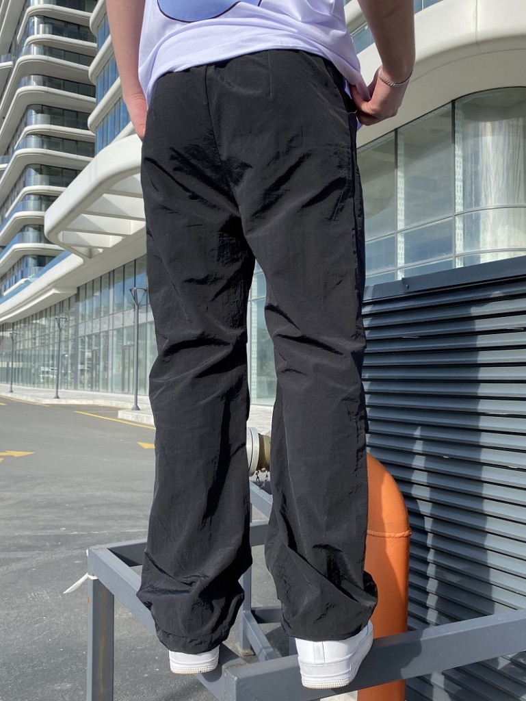 Paraşüt Kumaş Siyah Baggy Paraşüt Kumaş Siyah Baggy