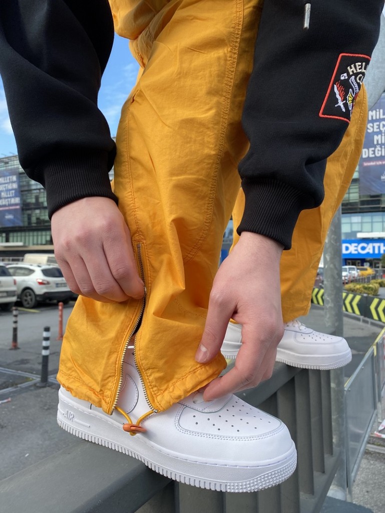 Paraşüt Kumaş Turuncu ExtraBaggy Jean Paraşüt Kumaş Turuncu ExtraBaggy Jean