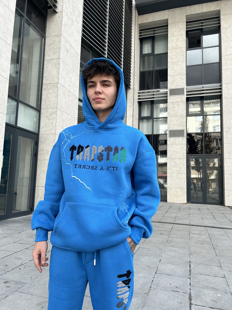 TRAPSTAR Mavi Oversize Eşofman Takımı TRAPSTAR Mavi Oversize Eşofman Takımı